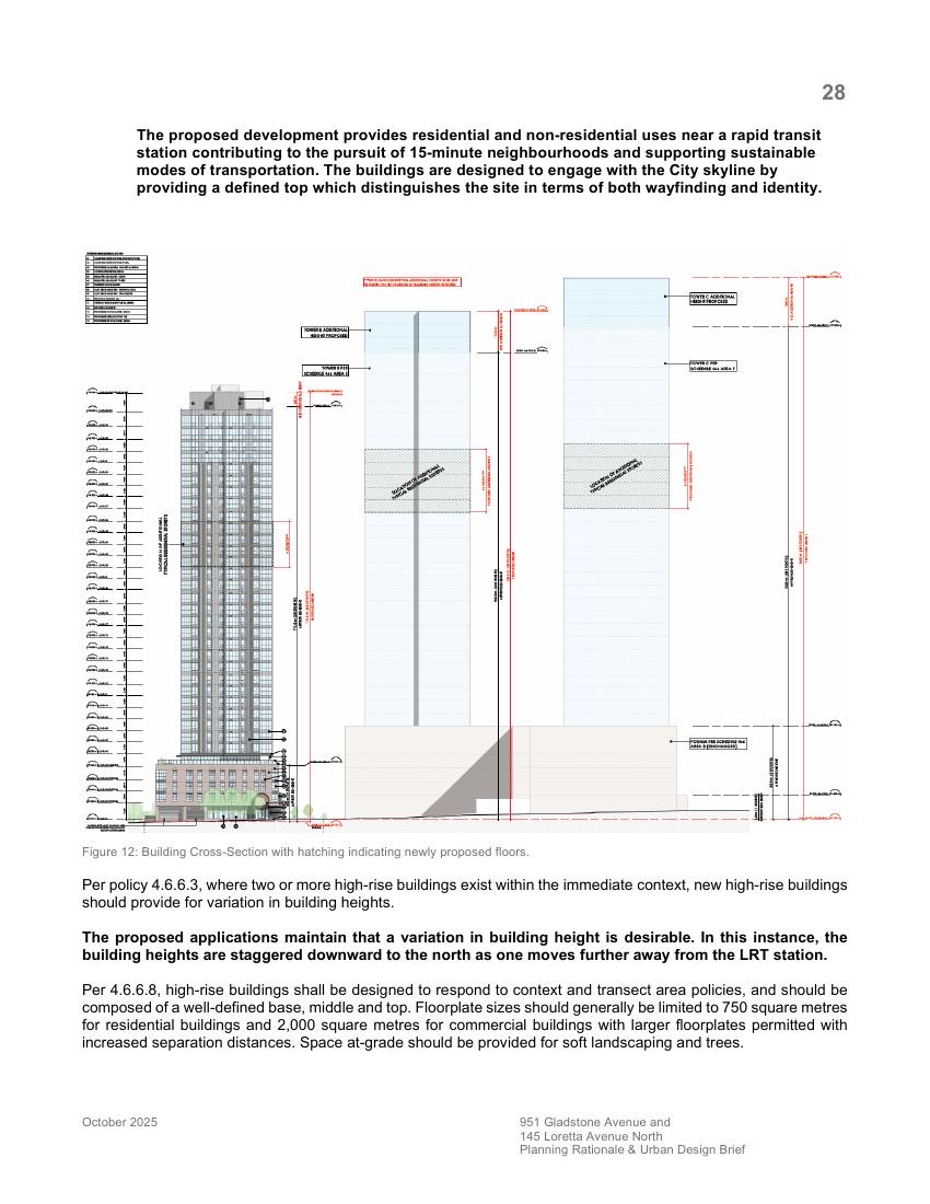 Standard Bread Towers Ottawa site plan control drawing 3